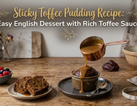 Sticky Toffee Pudding Recipe Easy English Dessert with Rich Toffee Sauce