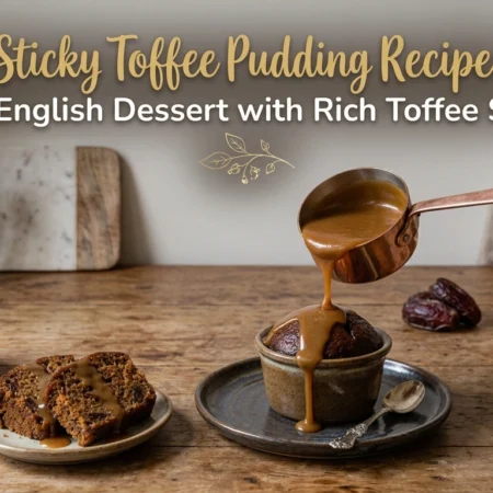 Sticky Toffee Pudding Recipe Easy English Dessert with Rich Toffee Sauce