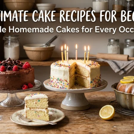 The Ultimate Cake Recipes for Beginners Simple Homemade Cakes for Every Occasion