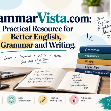 GrammarVista.com A Practical Resource for Better English, Grammar and Writing.