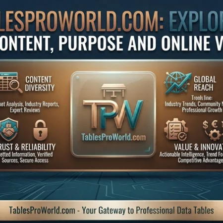 TablesProWorld.com Exploring Its Content, Purpose and Online Value.